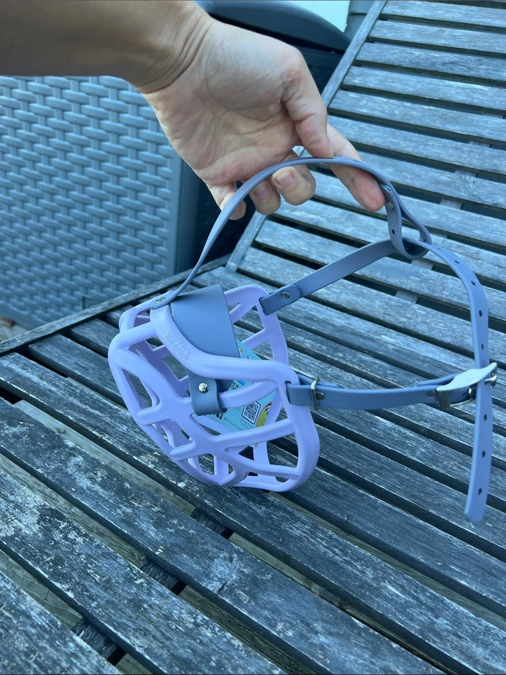The Muzzle Movement Dog Muzzle - Lavender Purple Pippa pit bull chow bullies